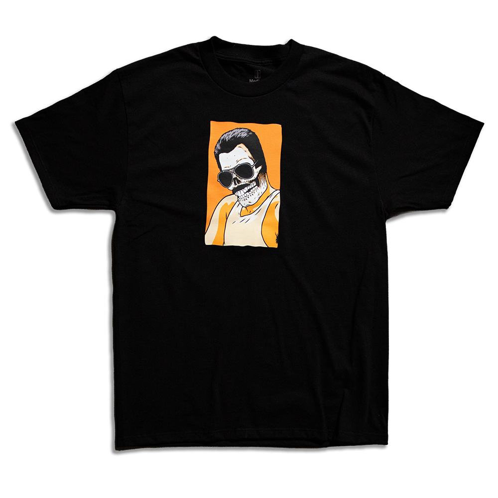 Girl Skull Of Fame Orange Skull Tee