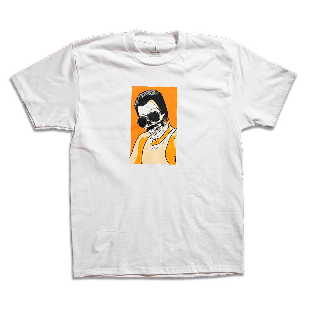 Girl Skull Of Fame Orange Skull Tee