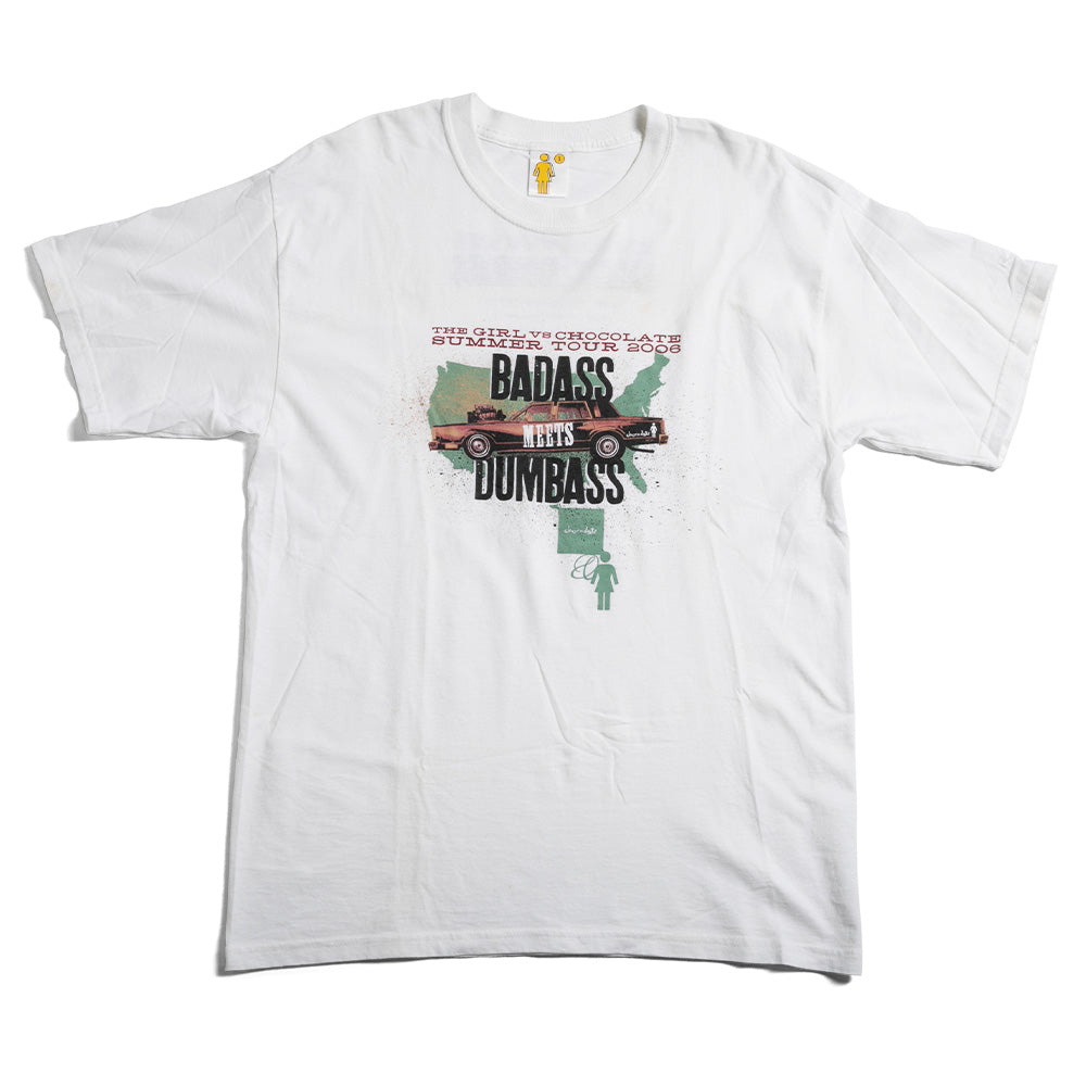 Girl Vintage Tee Badass Meets Dumbass Tour 2006