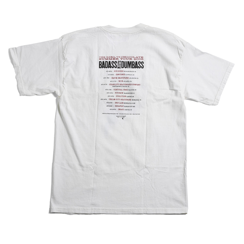 Girl Vintage Tee Badass Meets Dumbass Tour 2006