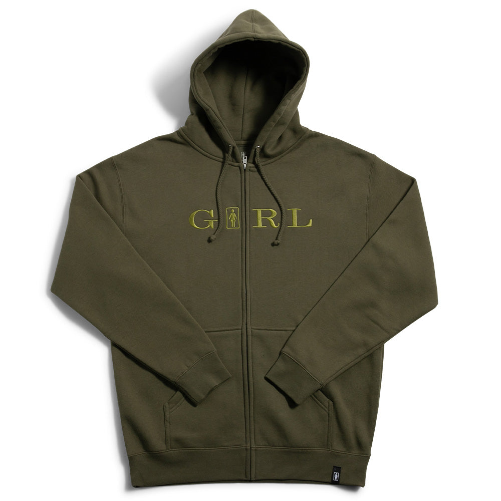 Serif Zip Hood