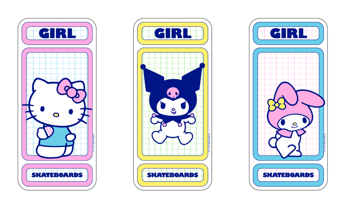 Hello Kitty Rainbow Decal 3 Pk