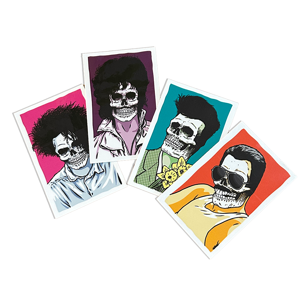 Girl Skull Of Fame Sticker Set