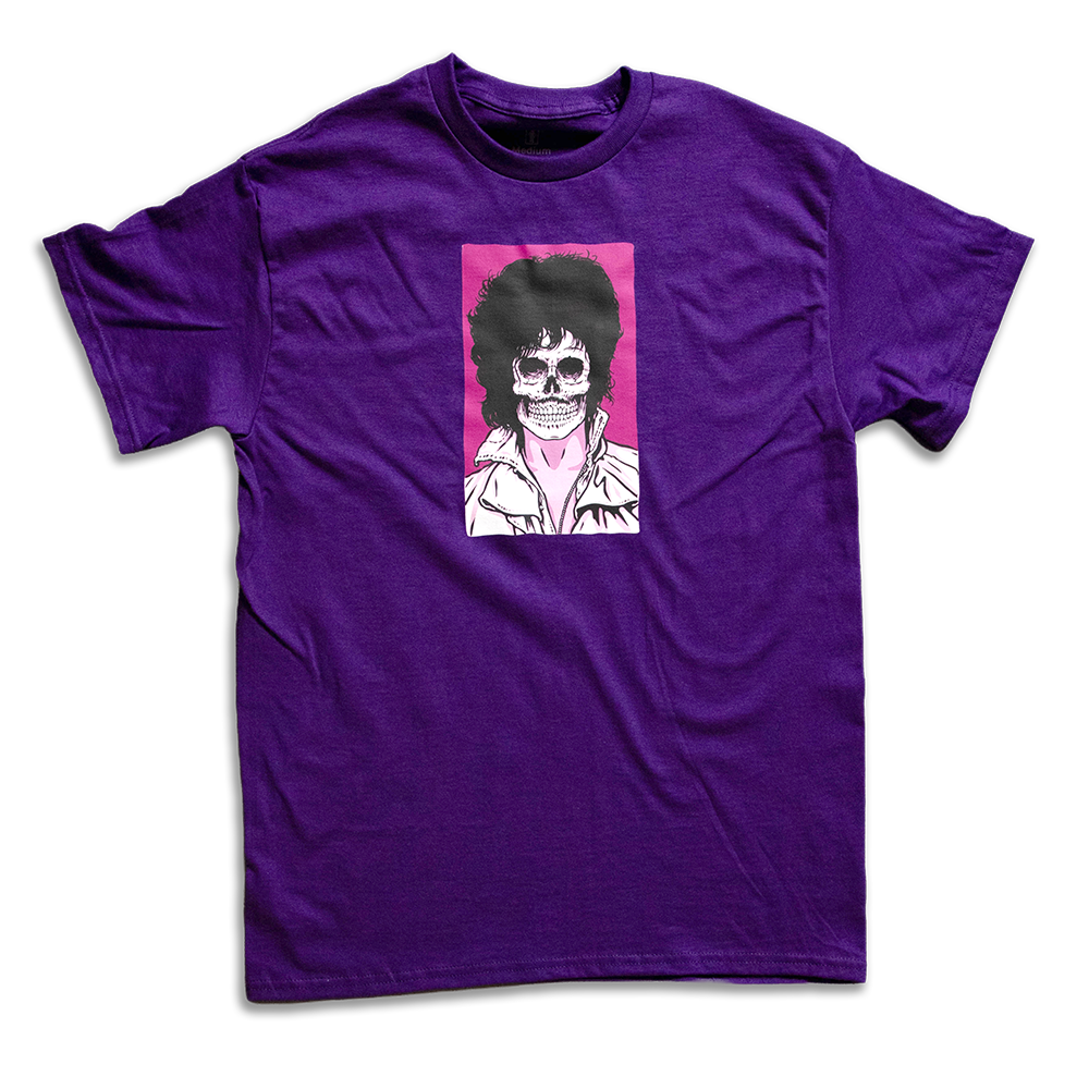 Girl Skull Of Fame Purple Skull Tee