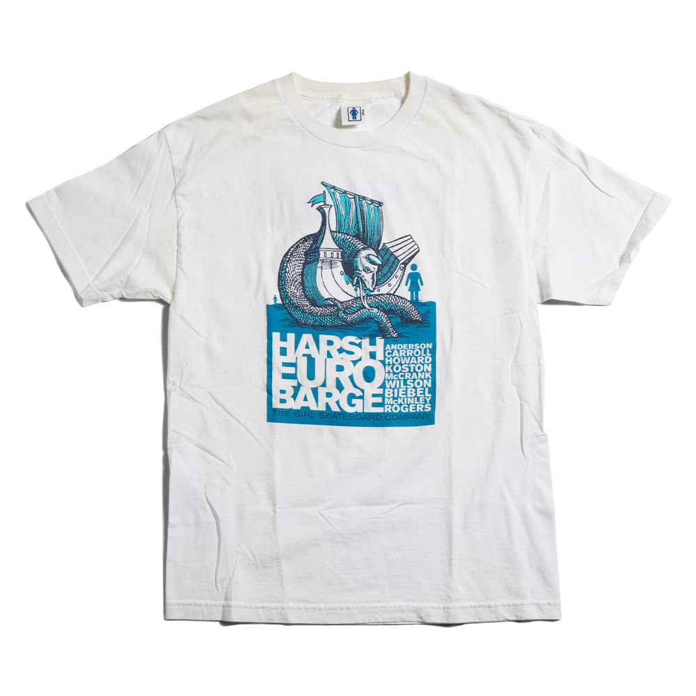 Girl Vintage Tee Harsh Euro Barge Tour Tee 2002 White