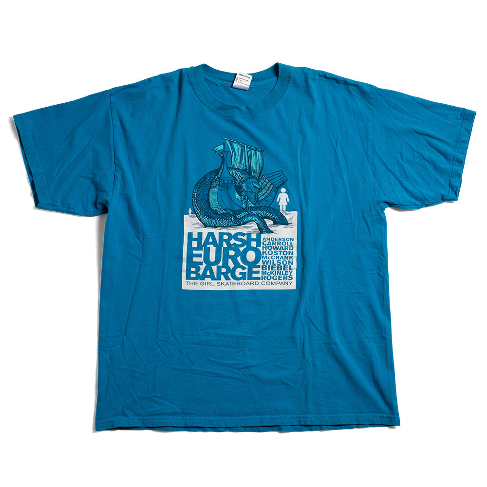 Girl Vintage Tee Harsh Euro Barge Tour Tee 2002 Blue