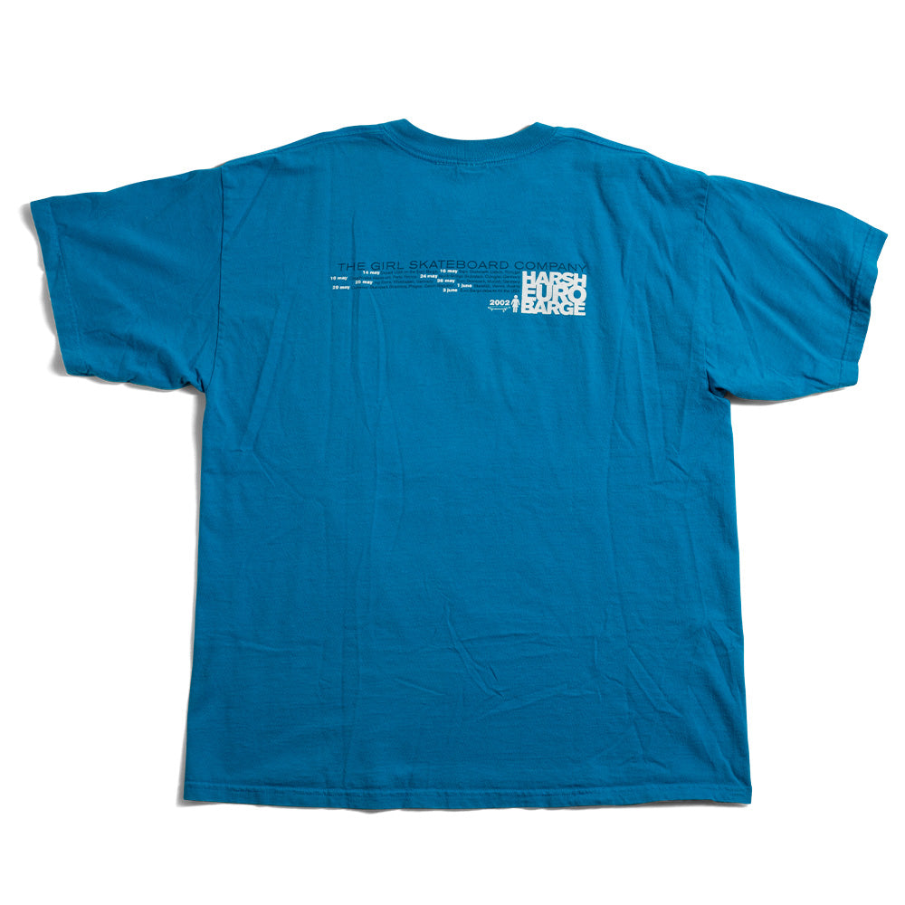 Girl Vintage Tee Harsh Euro Barge Tour Tee 2002 Blue