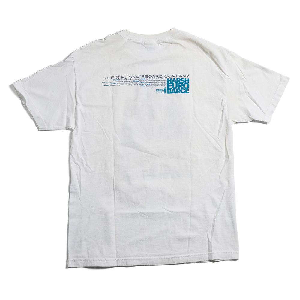 Girl Vintage Tee Harsh Euro Barge Tour Tee 2002 White